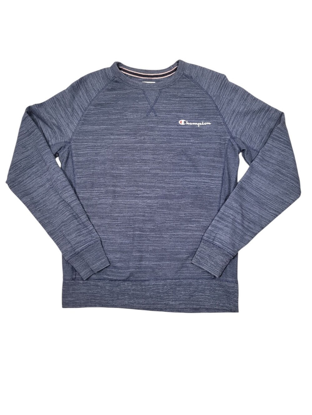 2/$20 Champion Navy Blue Classic Logo Sweatshirt Top Size: M